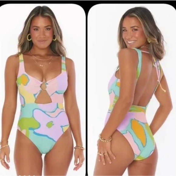 Show Me Your MuMu Summer One Piece Reversable Swimsuit size XS NWT - Picture 1 of 4